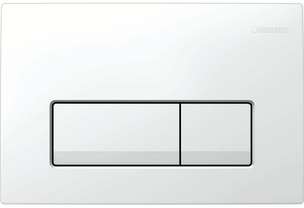 Система инсталляции для унитазов Geberit Duofix 458.128.11.1 3в1 с кнопкой белая глянцевая