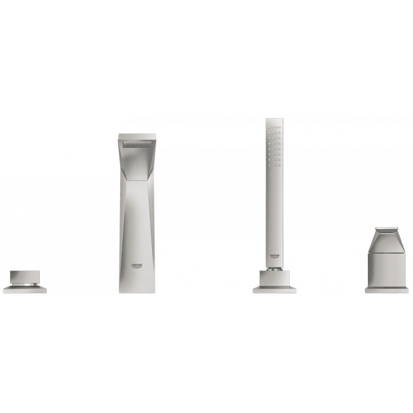 Смеситель на борт ванны Grohe Allure Brilliant 19787DC1 супер сталь