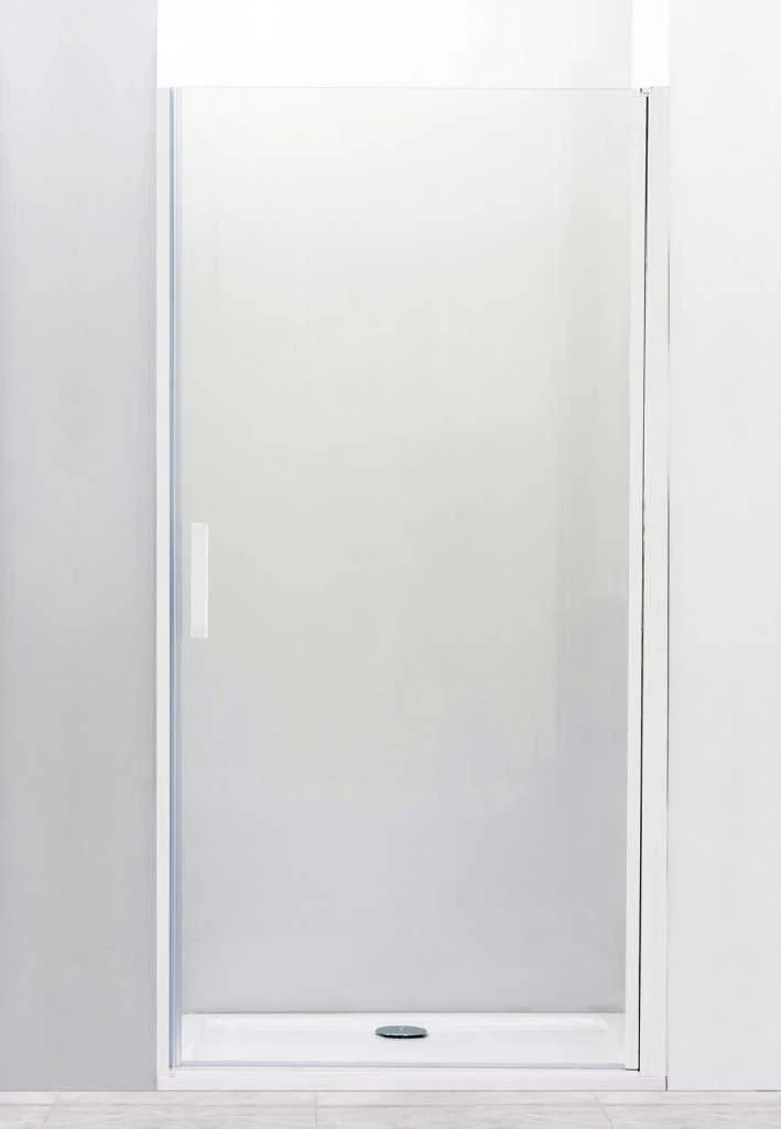 Душевая дверь в нишу Cezares 80см RELAX-80-P-Bi-R профиль серый, стекло рифленое