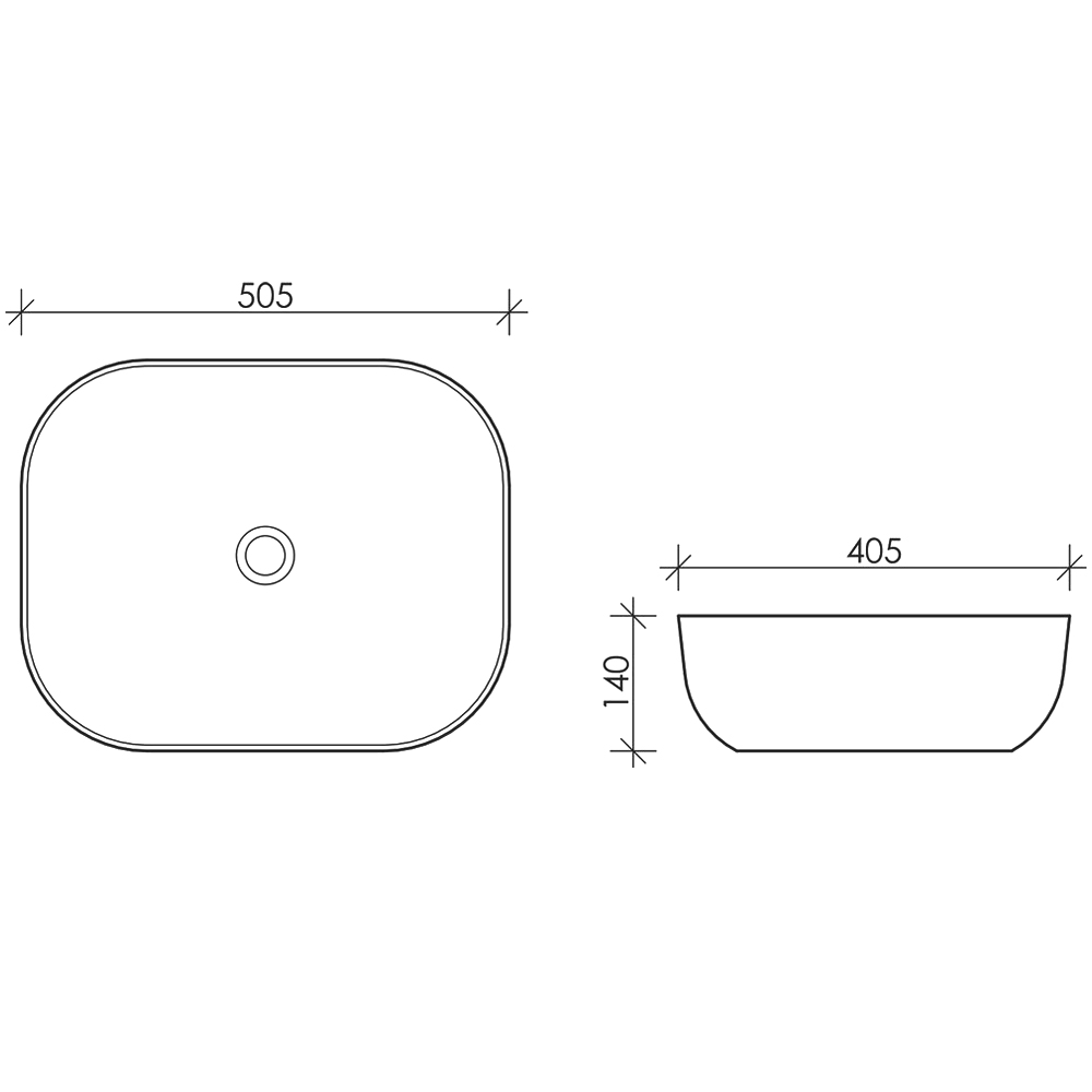 Раковина накладная Ceramica Nova Element CN6008 белая глянцевая