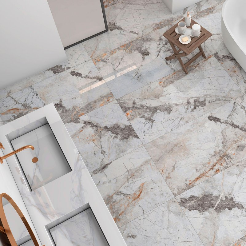 Керамогранит Global Tile Gabriel 120x60 GT120605703PR белый