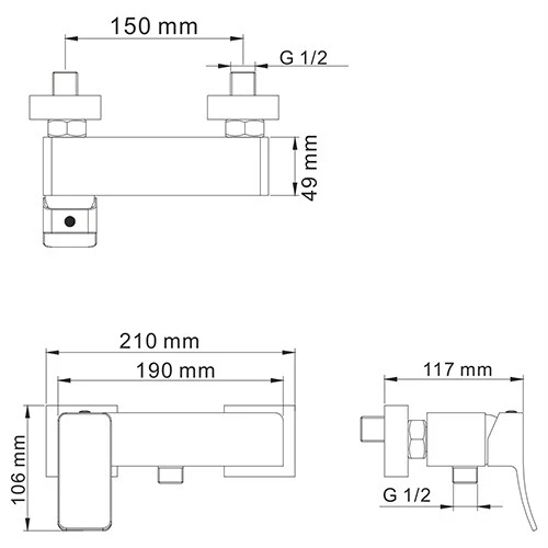 Смеситель для душа Wasserkraft Aller 1062 хром