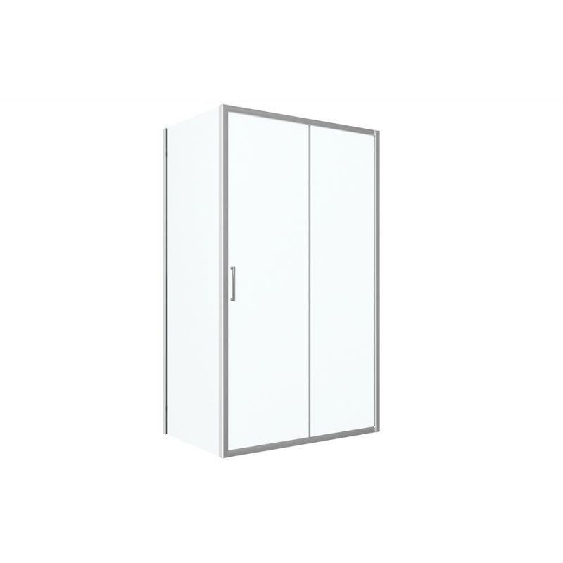 Душевой уголок Bravat Drop 120x80см BS120.3100A профиль хром, стекло прозрачное