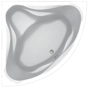 Акриловая ванна C-bath Aurora 140x140 CBS001003 белая глянцевая