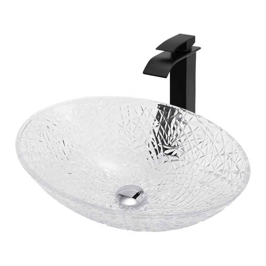 Раковина накладная ABBER Glas AK2303 прозрачная