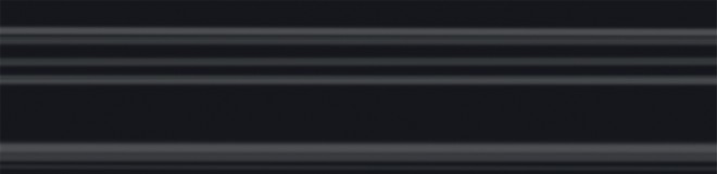 Бордюр Багет Альвао черный матовый 20x5x1,9, 1, шт