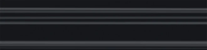 Бордюр Багет Альвао черный матовый 20x5x1,9, 1, шт