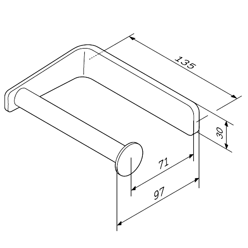 Держатель туалетной бумаги AM.PM Inspire 2.0 A50A34100 хром