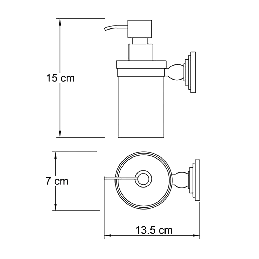 Дозатор Wasserkraft Isar K-7399 черный