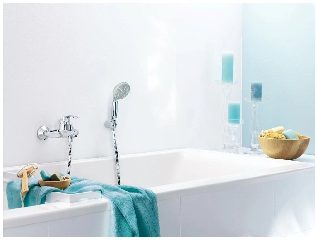 Смеситель для ванны с душем Grohe Eurosmart New 3330220A хром
