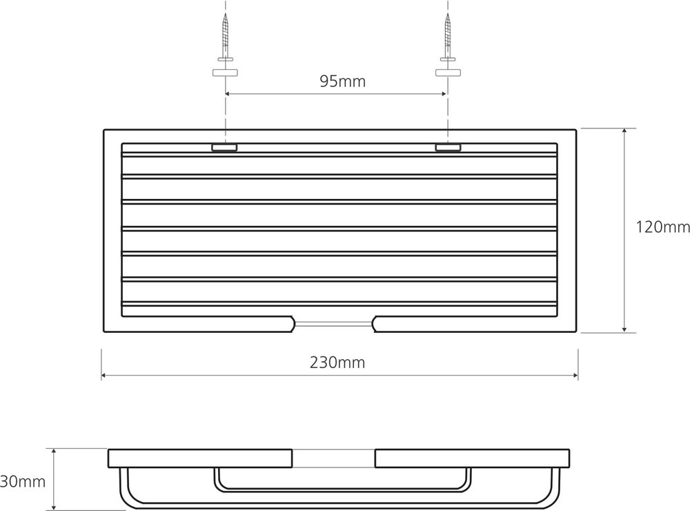 Полка Bemeta Cytro 104308072 для душа, хром