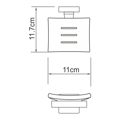 Мыльница Wasserkraft Dill K-3929 хром