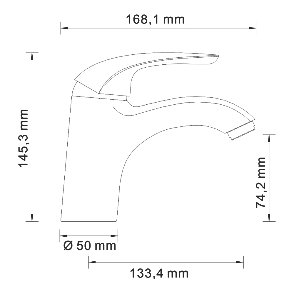 Смеситель для раковины Wasserkraft Rossel 2803 хром