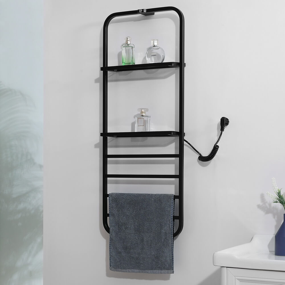 Полотенцесушитель электрический Black & White N-337 B 40x101см 337BN черный матовый