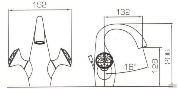 Смеситель для раковины Bravat Swan F14287C-ENG хром