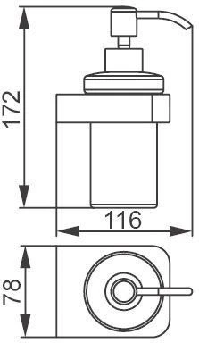 Дозатор Aquanet 5781-1 хром