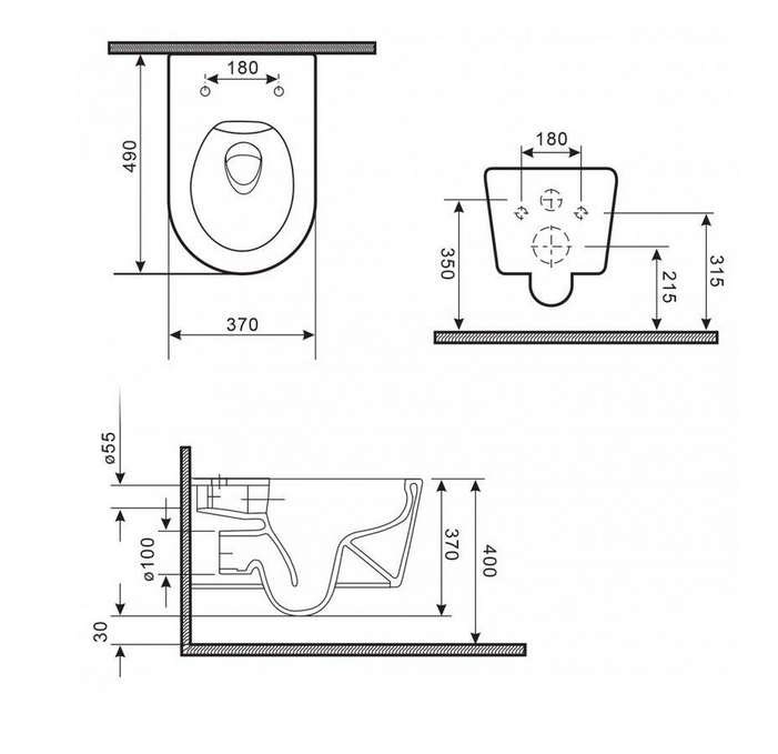 Чаша для унитаза подвесного BelBagno COLORATO BB013CHR-H311