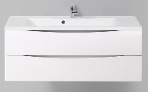 Тумба под раковину BelBagno Marino 100 MARINO-1100-2C-SO-BL-P белая глянцевая