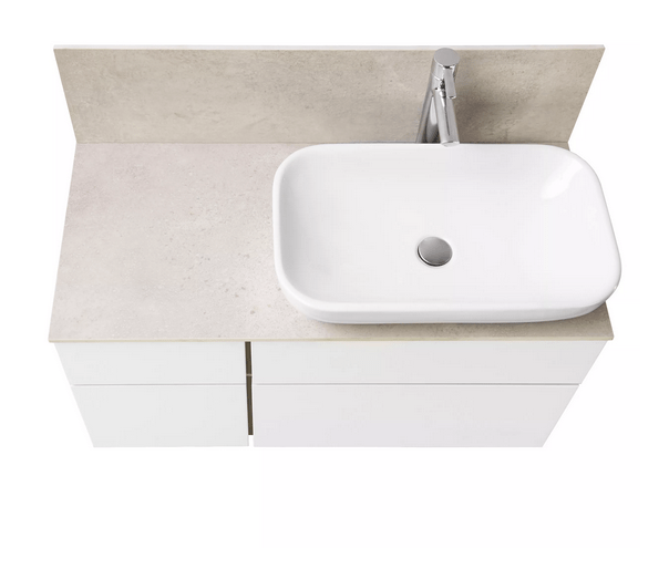 Столешница Aquaton Мишель 100 1A253303MIX40 с панелью, бежевая
