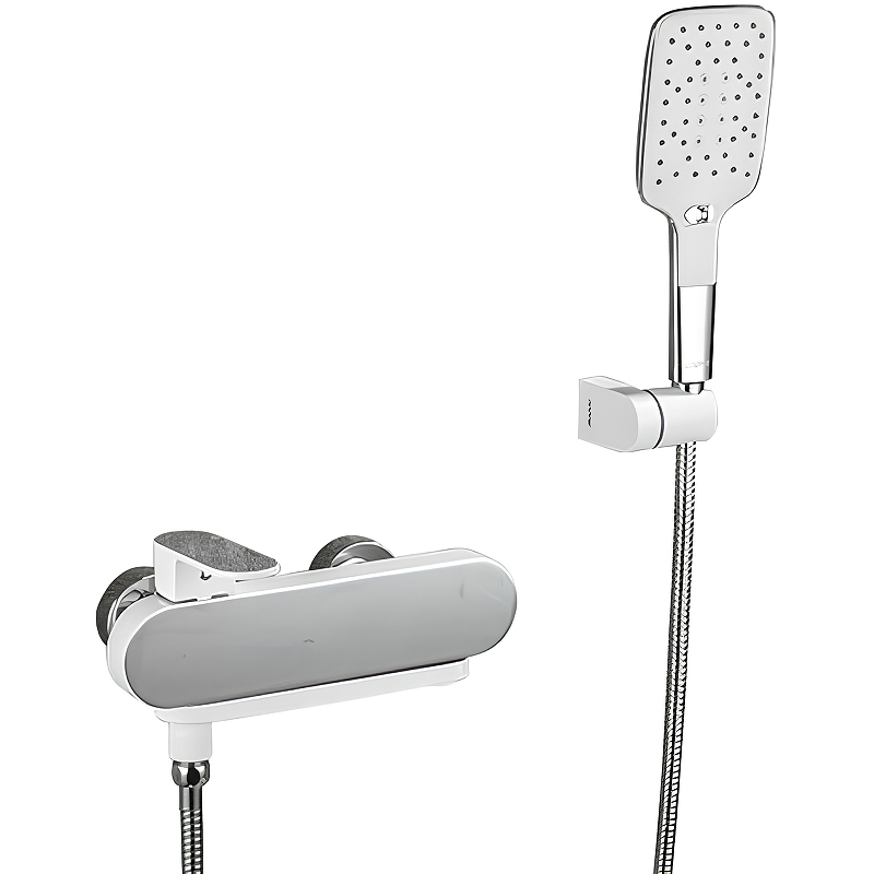 Смеситель для ванны с душем Gappo G3283-8 белый / хром