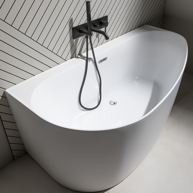 Акриловая ванна Allen Brau Priority 5 В 160x78 2.31005.21B белая матовая