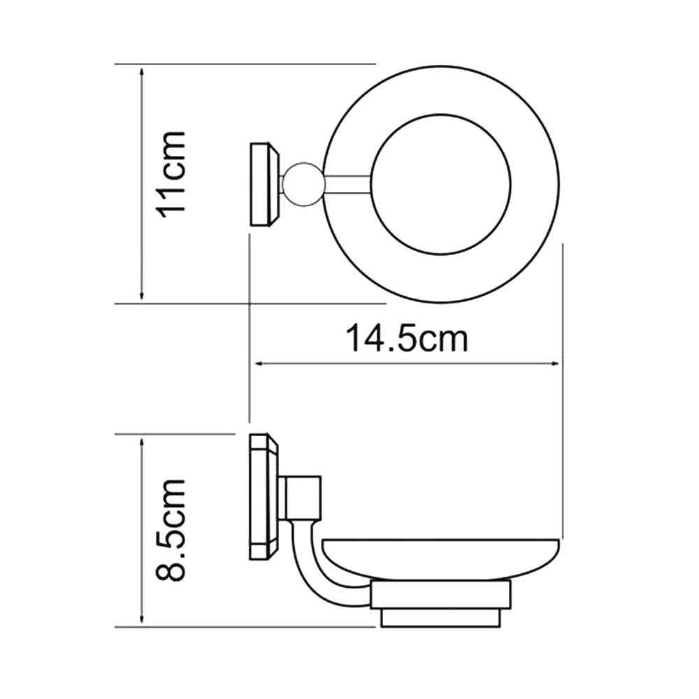 Мыльница Wasserkraft Oder K-3029 хром