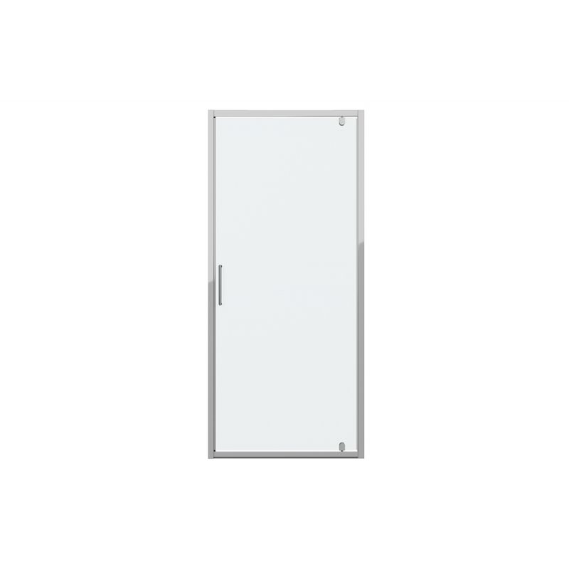 Душевая дверь в нишу Bravat Drop 100x200см BD100.4110A профиль хром, стекло прозрачное