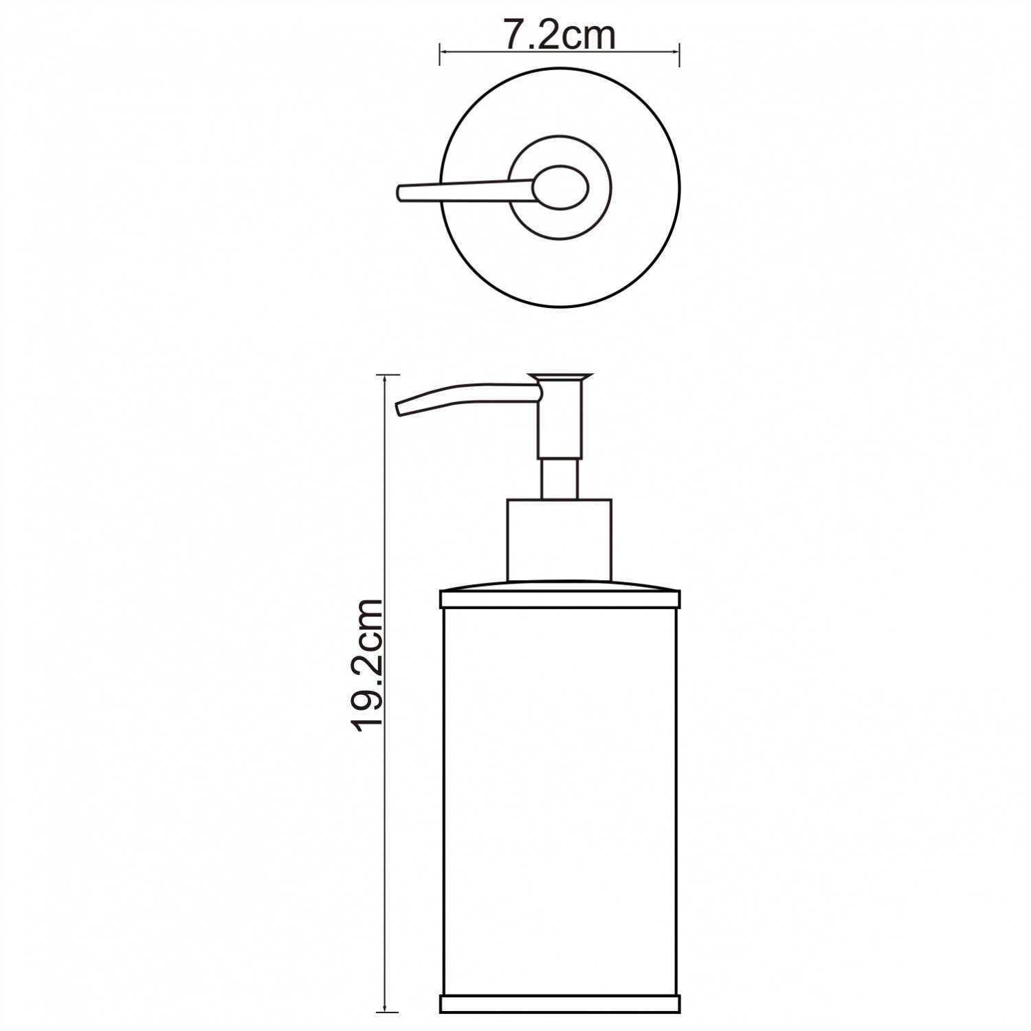 Дозатор Wasserkraft Rossel K-5799 белый / хром