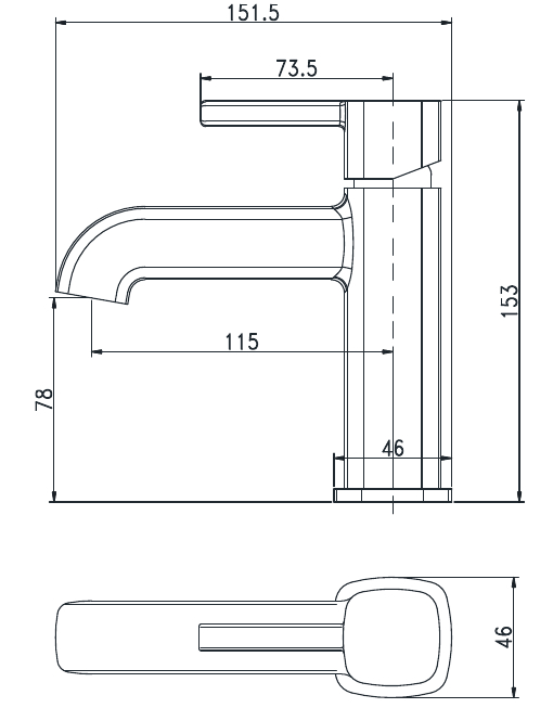 Смеситель для раковины Aquanet Minima AF130-10C хром