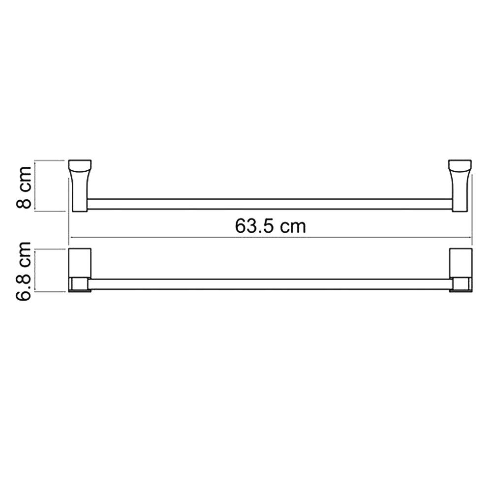 Полотенцедержатель Wasserkraft Leine K-5030 хром