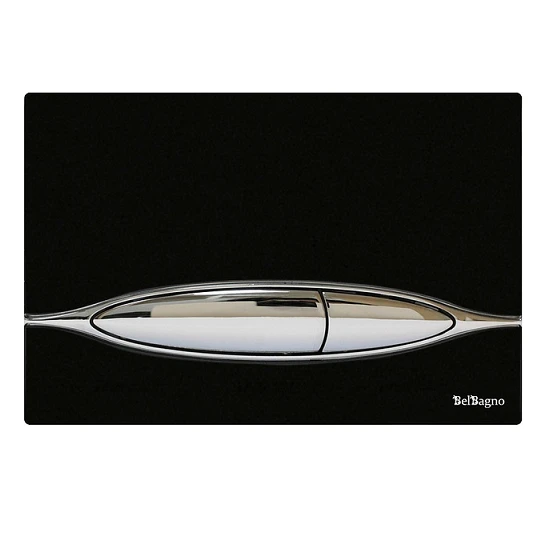 Кнопка смыва BelBagno Artcraft BB-P46001 хром/черная глянцевая