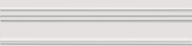 Бордюр Багет Альвао белый матовый 20x5x1,9, 1, шт