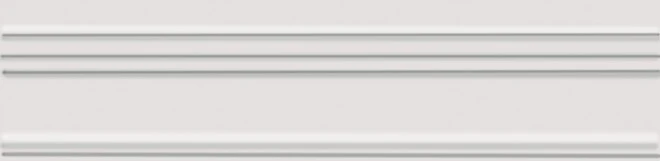 Бордюр Багет Альвао белый матовый 20x5x1,9, 1, шт