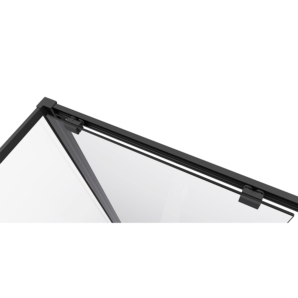 Душевой уголок Black&White Stellar Wind S872-900 Black 90x90см профиль черный, стекло прозрачное
