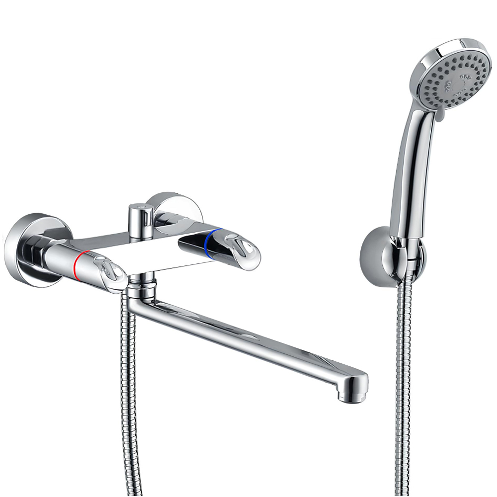 Смеситель для ванны с душем Wasserkraft Lossa 1202L хром