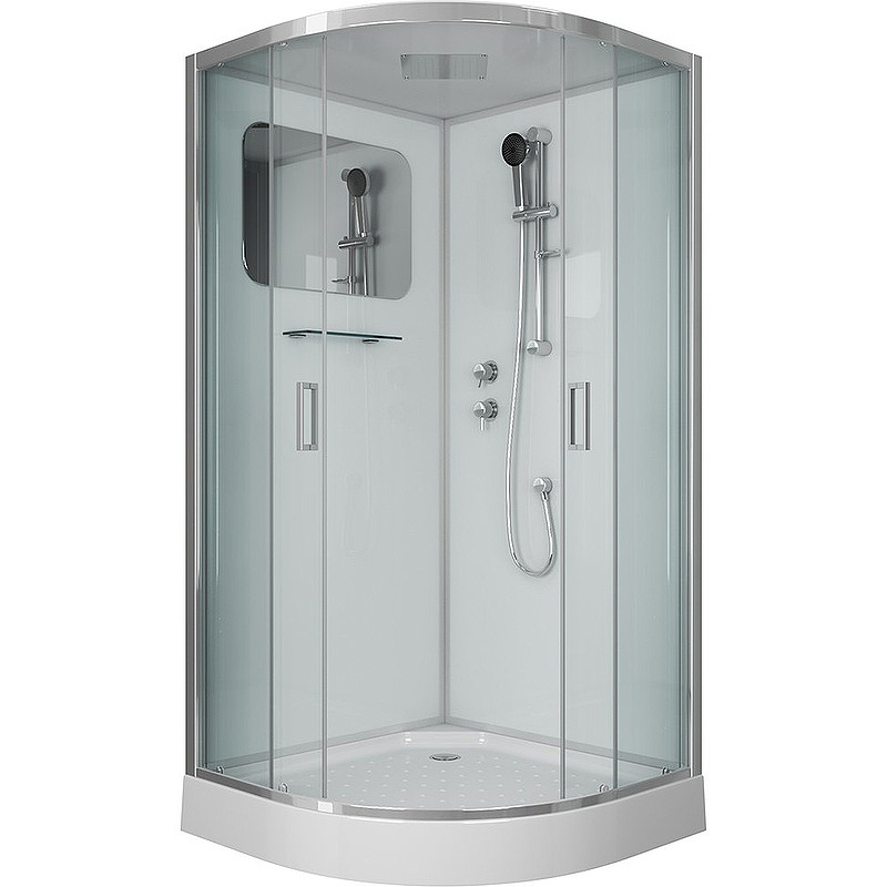Душевая кабина Niagara Premium 100х100см NG-6002-01 профиль хром