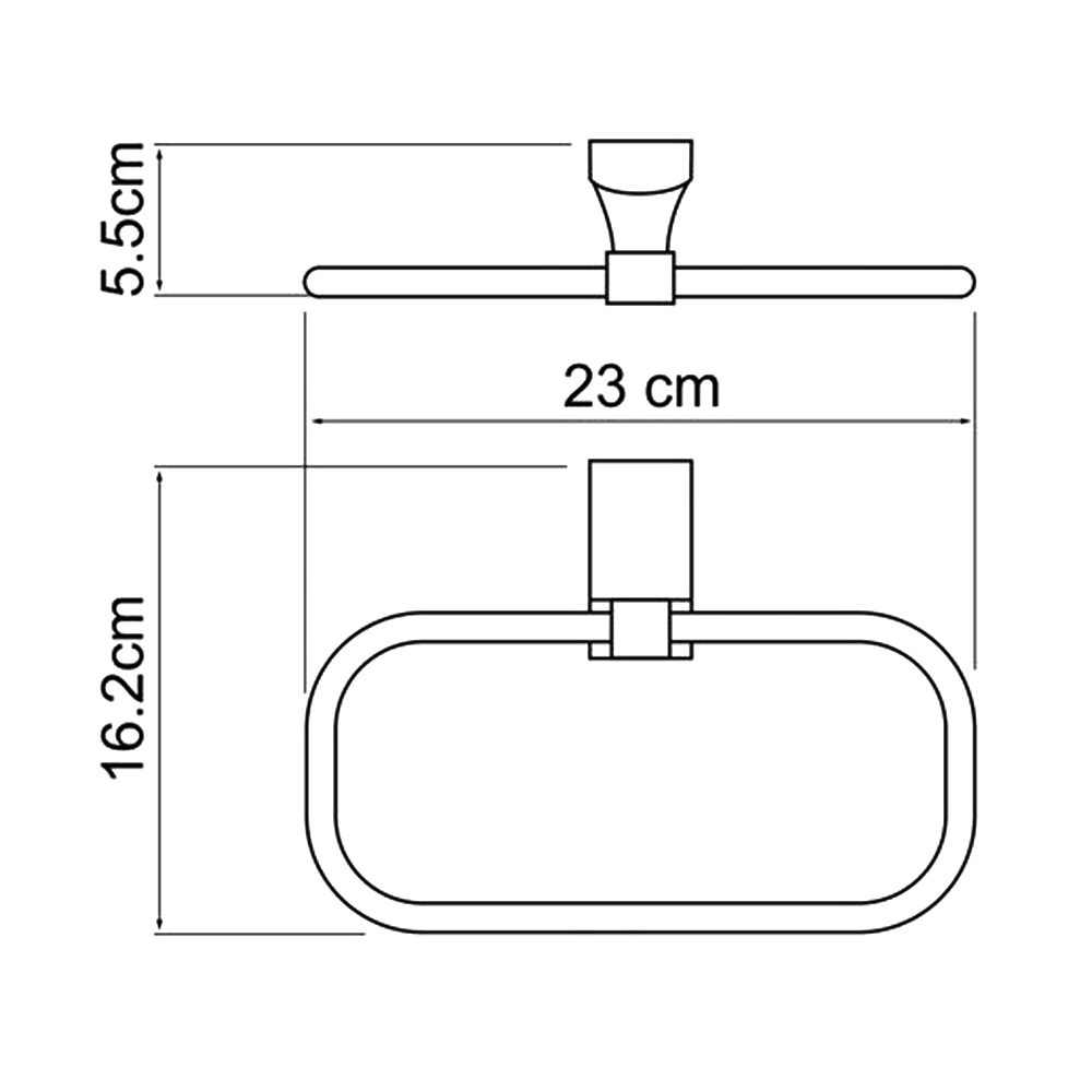 Полотенцедержатель Wasserkraft Leine K-5060 хром