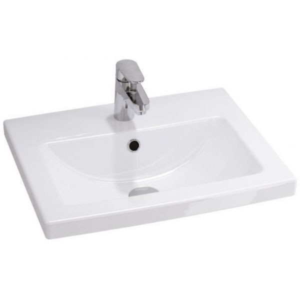 Раковина встраиваемая Cersanit Como 50см S-UM-COM50/1-w белая