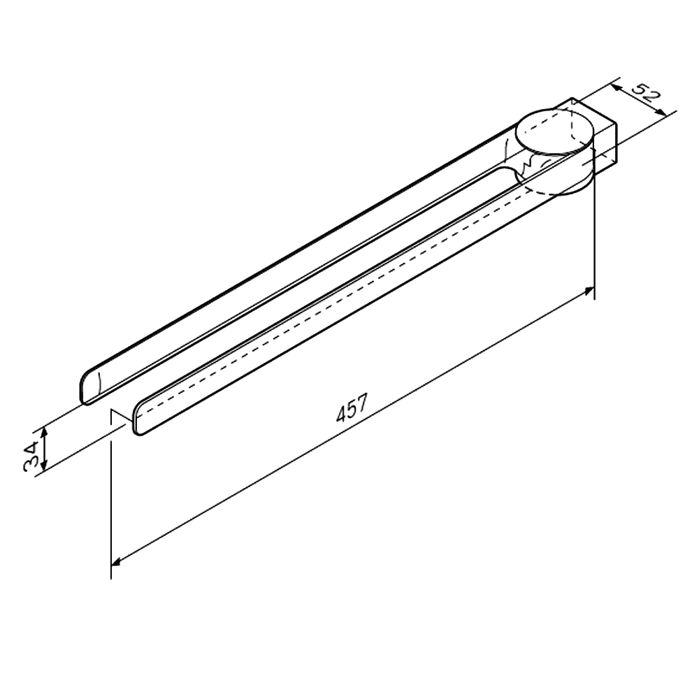 Полотенцедержатель AM.PM Inspire 2.0 A50A32600 хром