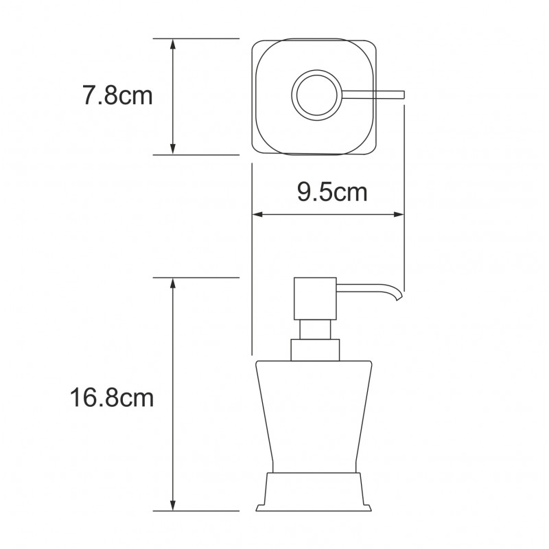 Дозатор Wasserkraft Amper K-5499 хром