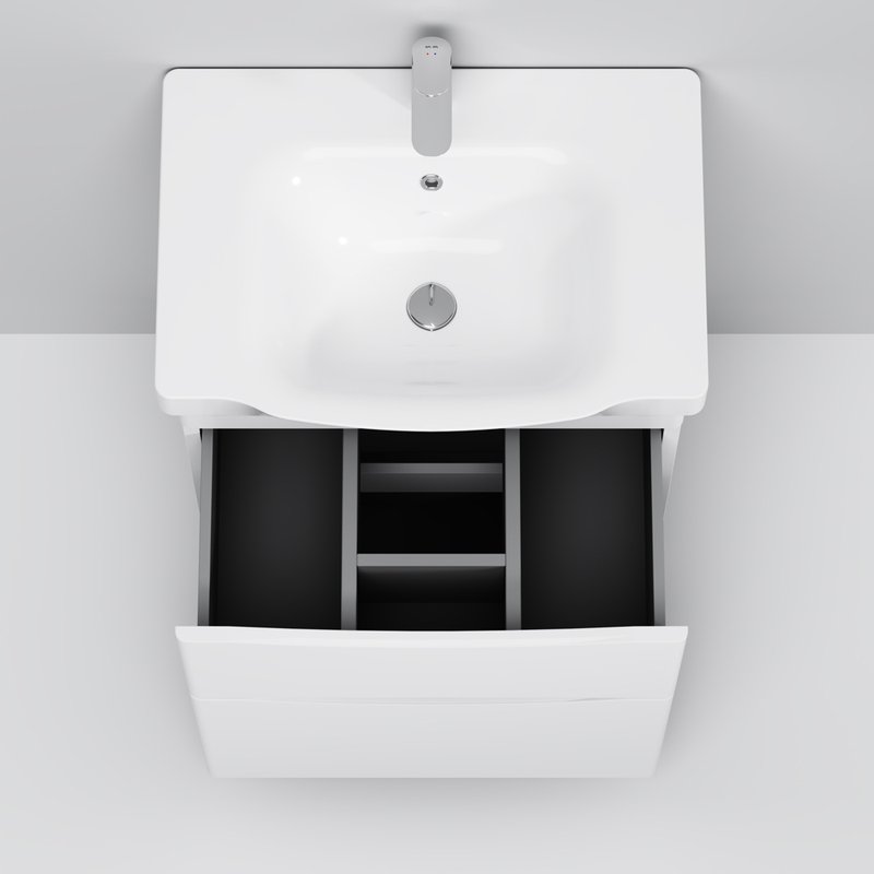 Тумба с раковиной AM.PM Like 65 напольная, белый глянец Тумба с раковиной AM.PM Like 65 напольная, белый глянец