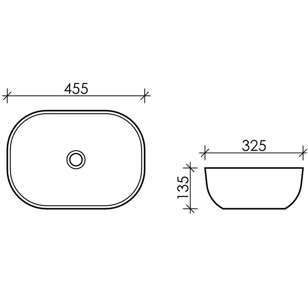 Раковина накладная Ceramica Nova Element CN6009MC бежевая матовая