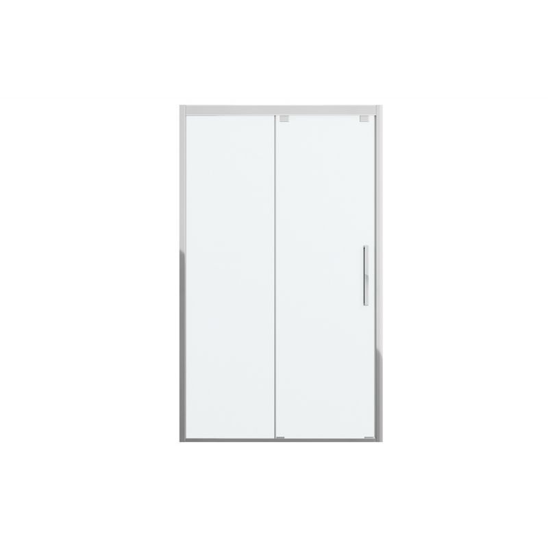 Душевая дверь в нишу Bravat Stream 120x200см BD120.4103S профиль хром, стекло прозрачное
