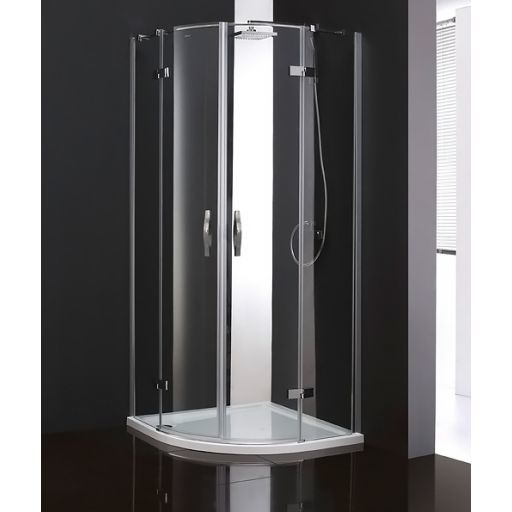 Душевой уголок Cezares Bergamo 100x100см BERGAMO-R-2-100-ARCO-C-Cr профиль хром, стекло прозрачное