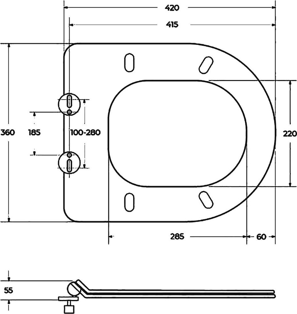 Крышка-сиденье BelBagno PIANO BB2111SC