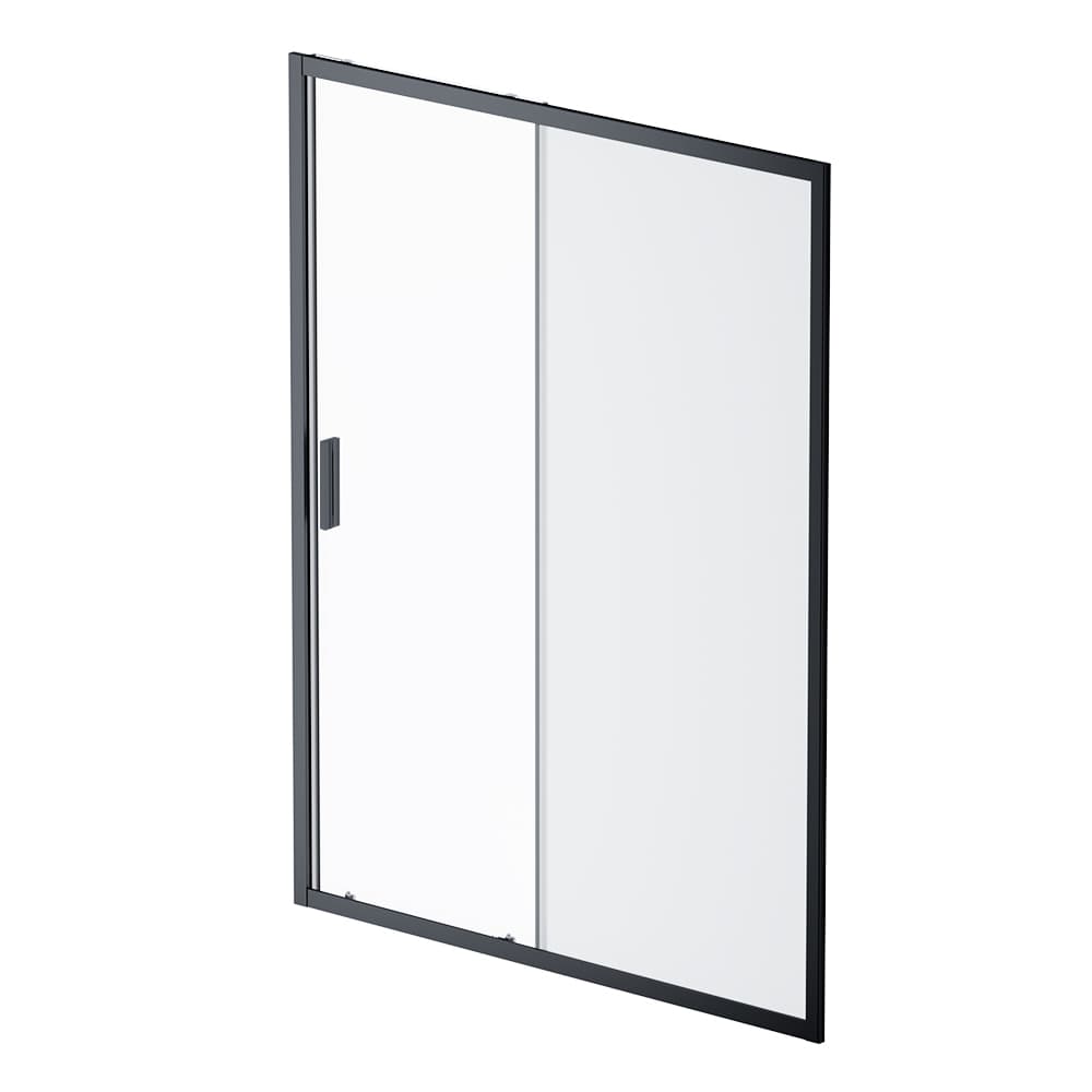 Дверь душевая в нишу AM.PM Gem 150см W90G-150-1-195BM профиль черный, стекло прозрачное/матовое