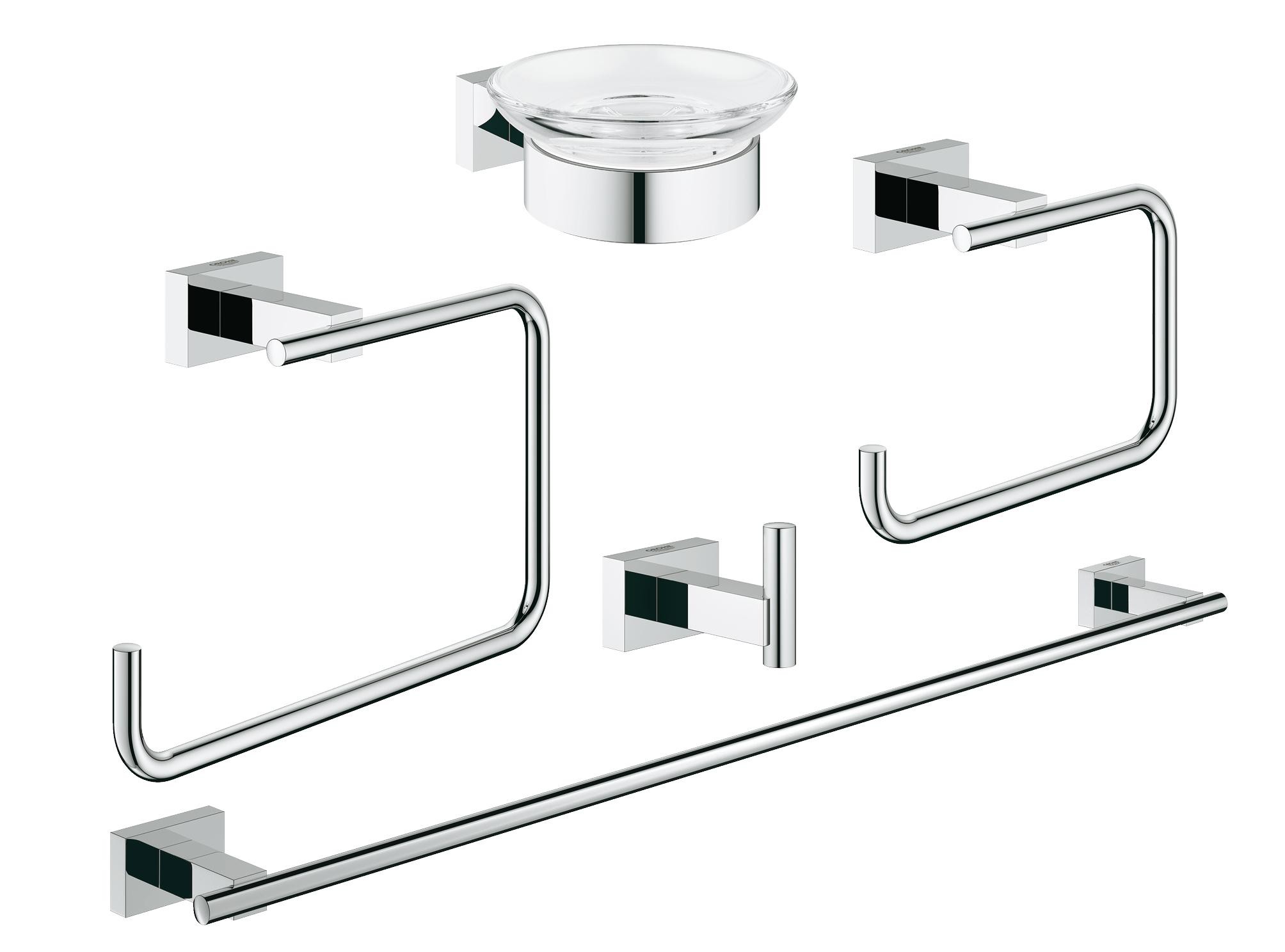 Набор Grohe Essentials Cube 40758001 5 предметов, хром