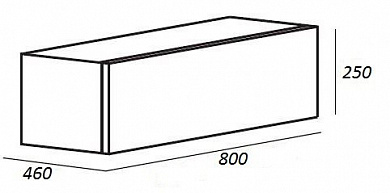Тумба под металлический каркас Cezares Cadro CADRO-80-1C-SO-NR-BLUM черный