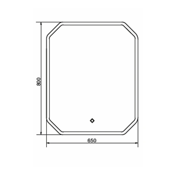 Зеркало Comforty Колеус 65 00-00001283CF с подсветкой