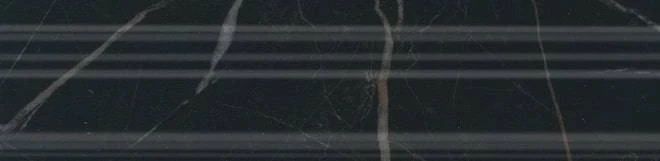 Бордюр Багет Алькала черный глянцевый 20x5x1,9, 1, шт